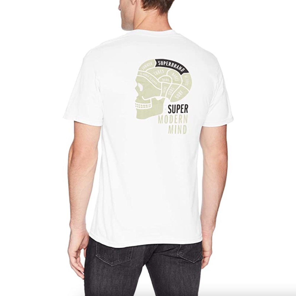 SUPERbrand Modern Mind tee in Coral